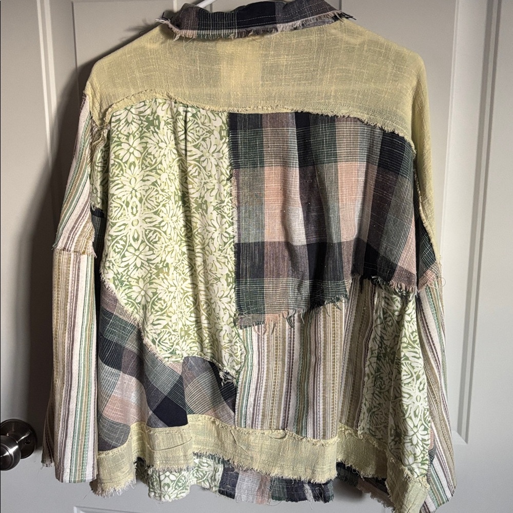 Oli & Hali Plaid Jacket in Green and Blue - Picture 4 of 4